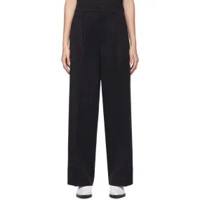 AMI Alexandre Mattiussi Black Wool Oversized Trousers