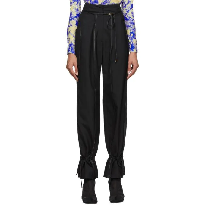 Andersson Bell Black Katina Ankle String Trousers