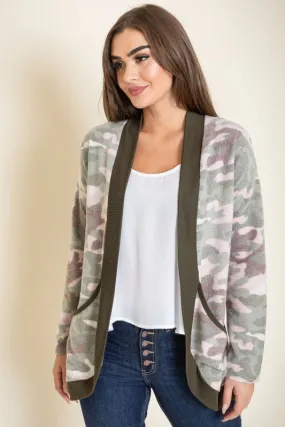 Camo Slouch Cardigan