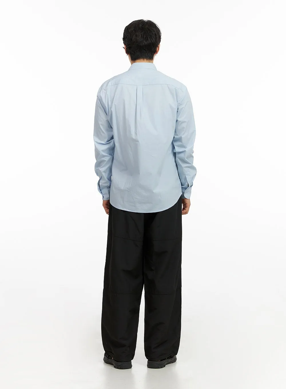 Men's Belted Wide Leg Trousers IG409