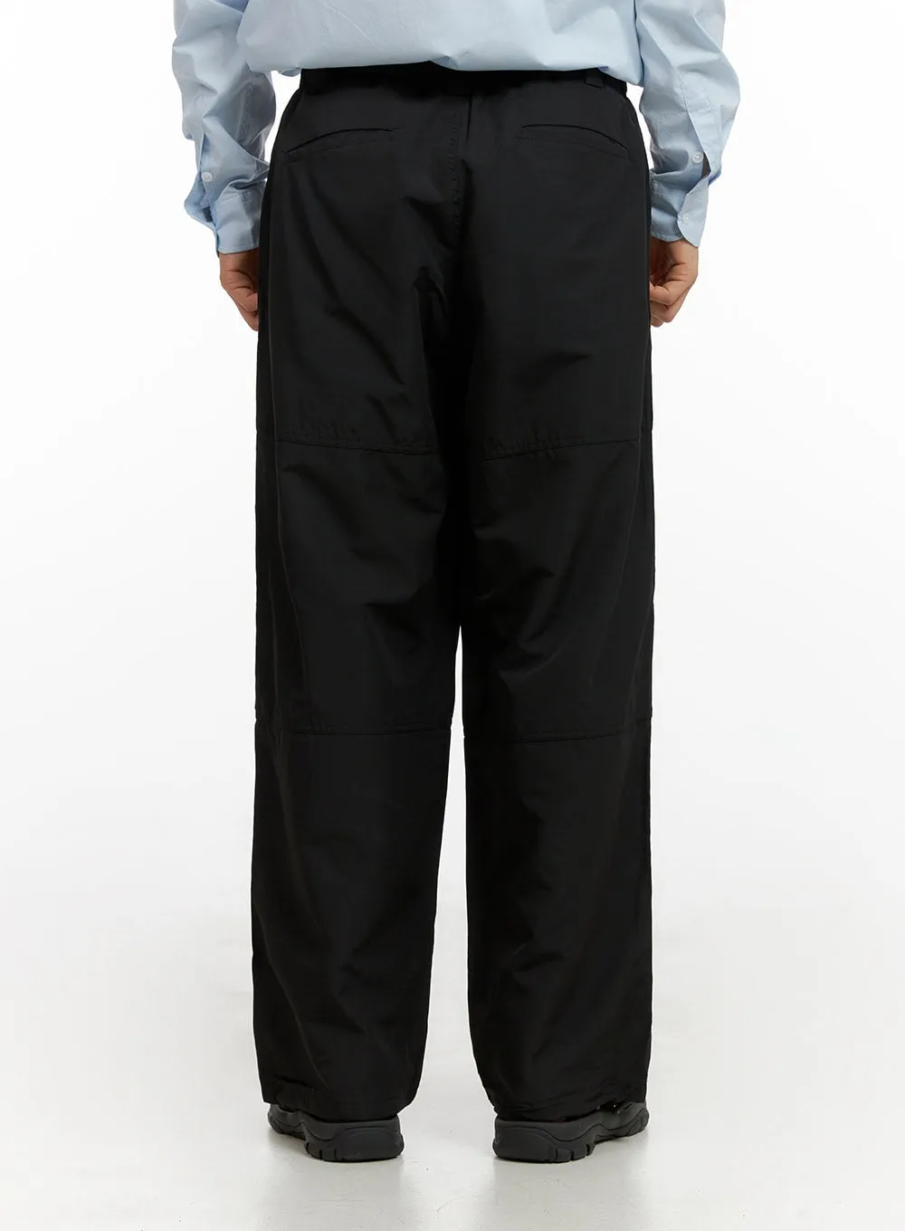 Men's Belted Wide Leg Trousers IG409